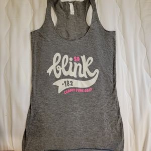 Gray blink-182 Tank Top